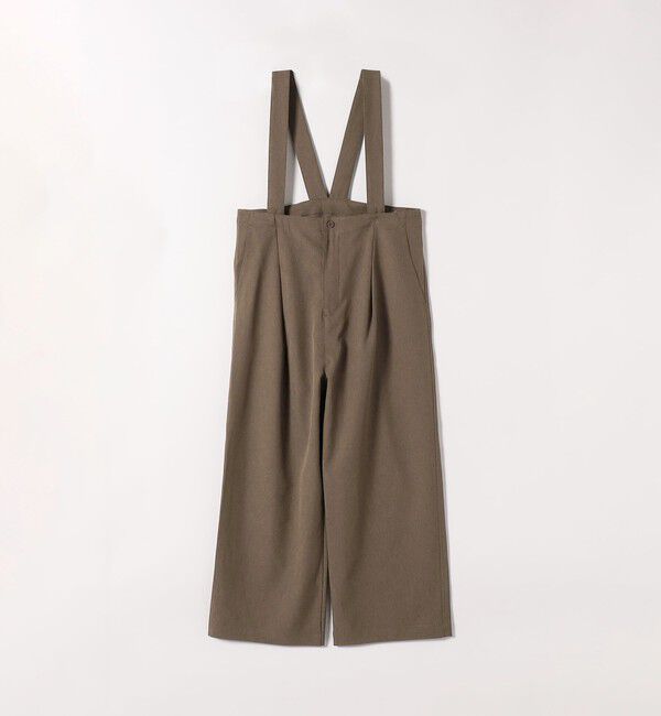 SHIPS any「UNIVERSAL OVERALL:〈洗濯機可能〉サスペンダー タック サロペット 25AW」|オールインワン|ベージュ