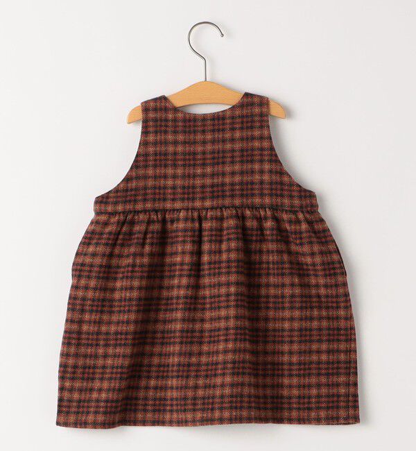 SHIPS KIDS「SHIPS KIDS:80～90cm /ベビー ツイード ワンピース」|その他ベビーウェア|