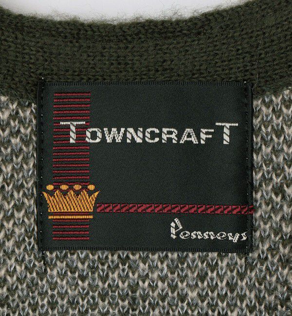 SHIPS「TOWNCRAFT: SHAGGY VINTAGE PATTERN V CARDIGAN」|カーディガン|