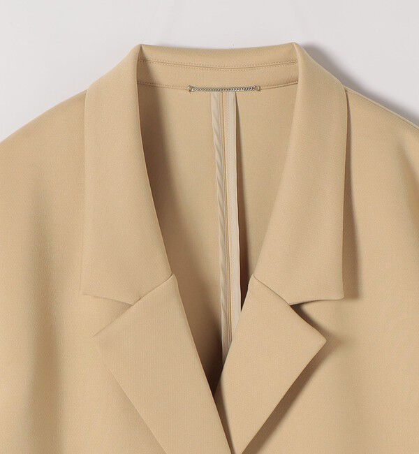 quaranciel「quaranciel:〈手洗い可能〉ジャージー テーラード ジャケット コート」|チェスターコート|