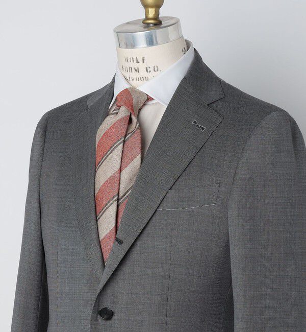 SHIPS「Puccini: シルク メランジ レジメンタル ネクタイ」|ネクタイ・蝶ネクタイ|