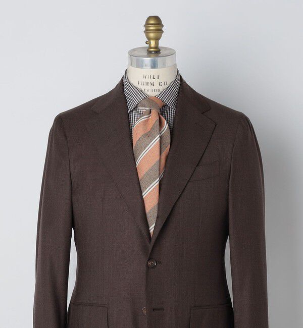 SHIPS「Puccini: シルク メランジ レジメンタル ネクタイ」|ネクタイ・蝶ネクタイ|