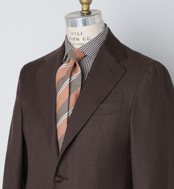 SHIPS「Puccini: シルク メランジ レジメンタル ネクタイ」|ネクタイ・蝶ネクタイ|