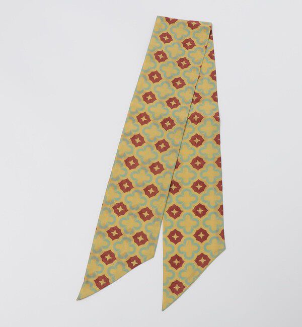 SHIPS「Puccini: コットン シルク タイル モチーフ スカーフ」|バンダナ・スカーフ|