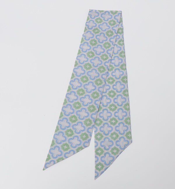 SHIPS「Puccini: コットン シルク タイル モチーフ スカーフ」|バンダナ・スカーフ|