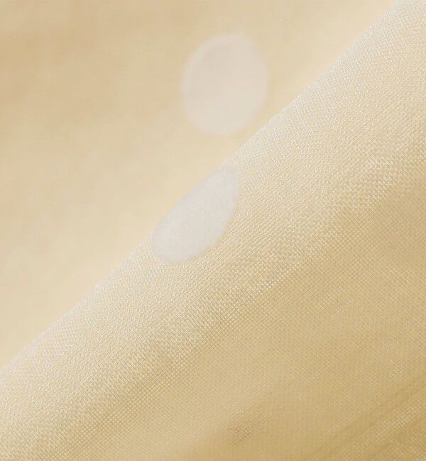 SHIPS Colors 「SHIPS Colors:〈手洗い可能〉シアー フロッキー ドット 5分袖 ブラウス◇」|シャツ・ブラウス|