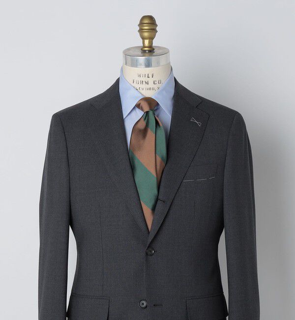 SHIPS「【SHIPS別注】TUDOR ROSES: シルク レップ ワイド ストライプ ネクタイ」|ネクタイ・蝶ネクタイ|