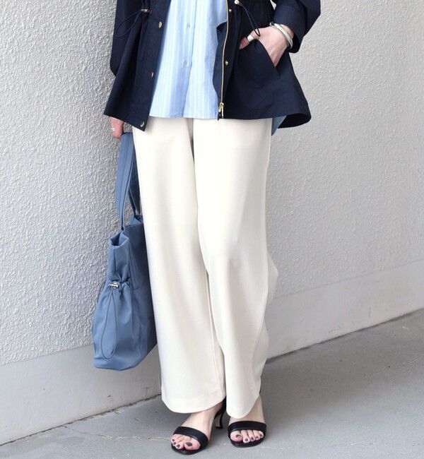 SHIPS Colors 「SHIPS Colors:〈手洗い可能〉カット ジョーゼット イージーパンツ（セットアップ対応可能）」|その他|