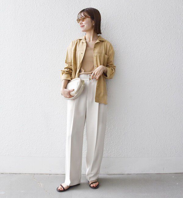 SHIPS any「SHIPS any:〈洗濯機可能〉ポリエステル スエード ポケット シャツ ジャケット」|その他|