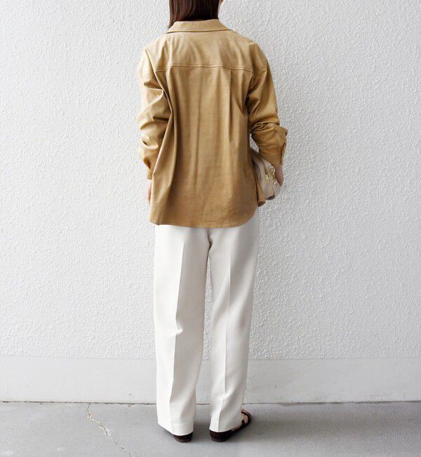 SHIPS any「SHIPS any:〈洗濯機可能〉ポリエステル スエード ポケット シャツ ジャケット」|その他|