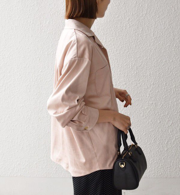 SHIPS any「SHIPS any:〈洗濯機可能〉ポリエステル スエード ポケット シャツ ジャケット」|その他|