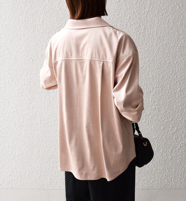 SHIPS any「SHIPS any:〈洗濯機可能〉ポリエステル スエード ポケット シャツ ジャケット」|その他|