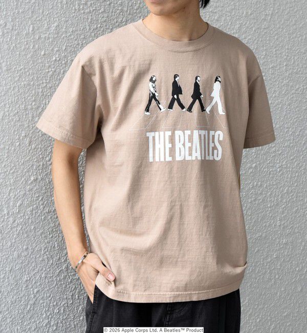 SHIPS any「GOOD ROCK SPEED: ミュージック グラフィック プリント バンド Tシャツ 26SS◇」|Tシャツ・カットソー|ベージュ