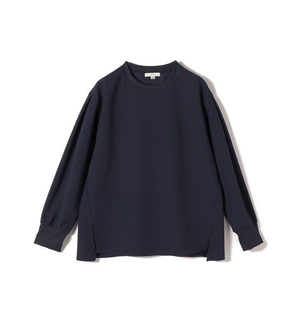 SHIPS for women「〈洗濯機可能〉アンティーク ダンボール 袖 リブ プルオーバー」|Tシャツ・カットソー|