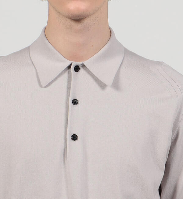 TOMORROWLAND MENS「スビンコットン ニットポロシャツ」|ニット・セーター|