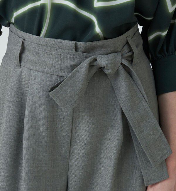 Ballsey「ライトカルゼ ベルテッドパンツ」|スラックス|