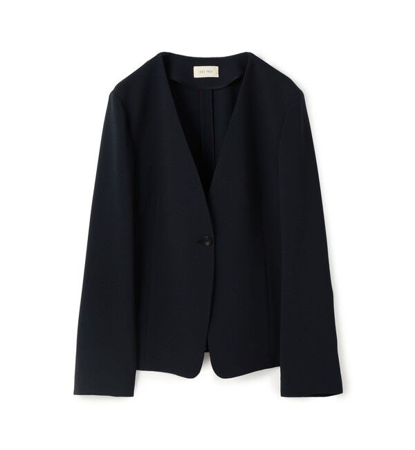 DES PRES「ライトダブルクロス ノーカラージャケット」|ノーカラージャケット|69 ネイビー