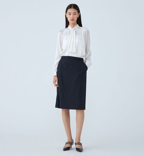 TOMORROWLAND collection「シャイニーピンヘッド ストレートスカート」|スカート|