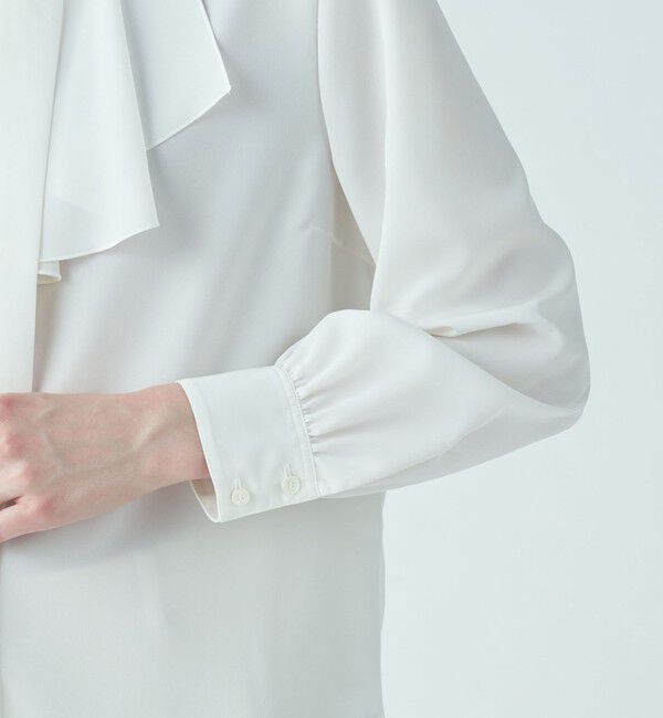 Ballsey「クリアデシン フリルボウタイブラウス」|シャツ・ブラウス|