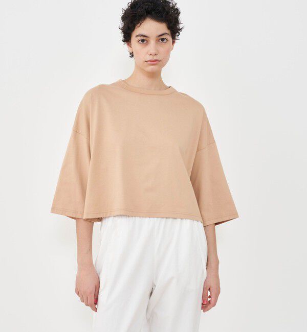 GALERIE VIE「コンパクトジャージー ワイドプルオーバー」|Tシャツ・カットソー|