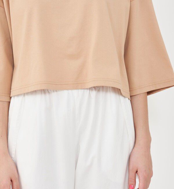 GALERIE VIE「コンパクトジャージー ワイドプルオーバー」|Tシャツ・カットソー|