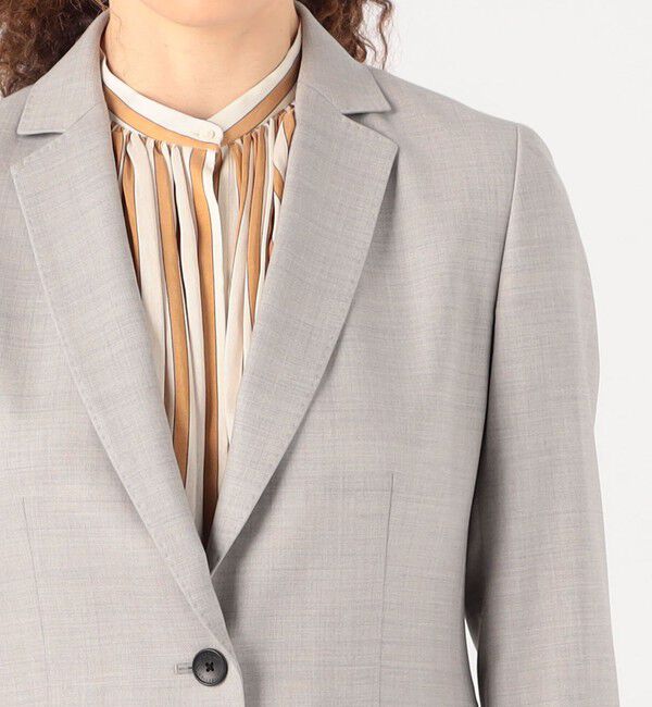 TOMORROWLAND collection「シャイニーピンヘッド シングル1Bジャケット」|テーラードジャケット|