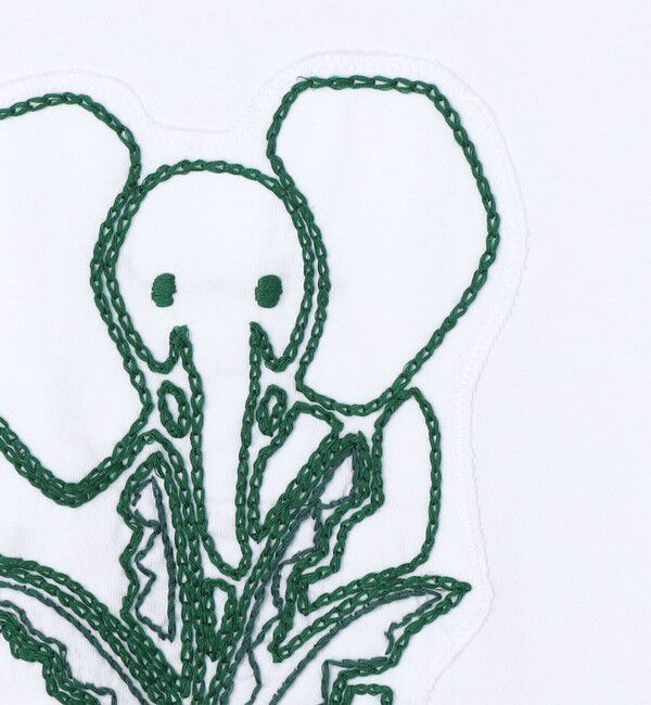 CABaN「ドライスビンコットン ELEPHANTエンブロイダリー Tシャツ」|Tシャツ・カットソー|