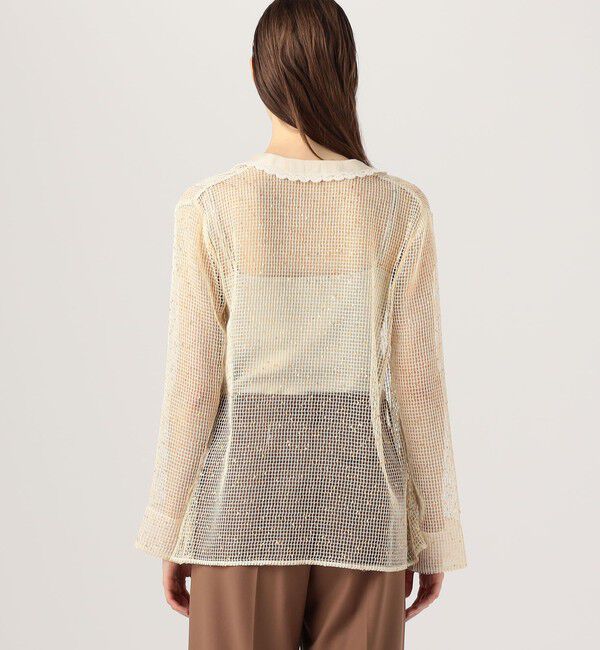 DES PRES「スパークリングネット シャツカーディガン」|シャツ・ブラウス|