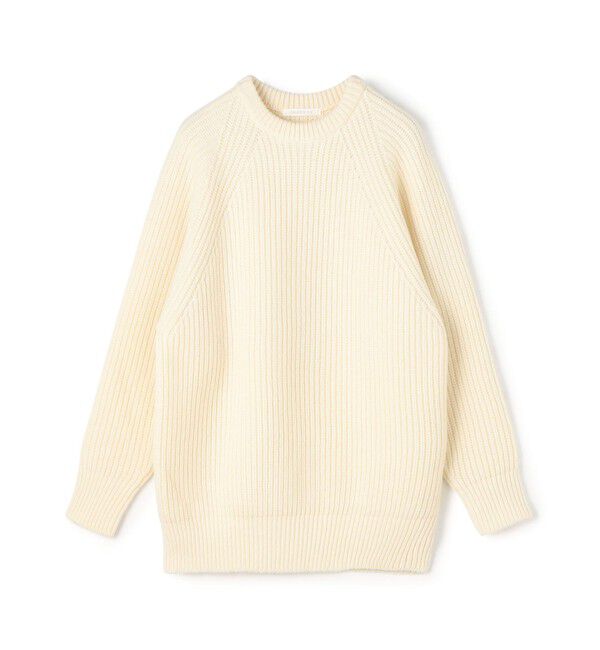 GALERIE VIE「フィッシャーマンズリブ クルーネックプルオーバー」|ニット・セーター|11 ホワイト