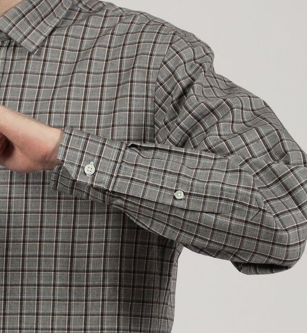 TOMORROWLAND MENS「ウールコットンビエラ セミワイドカラーシャツ」|シャツ・ブラウス|