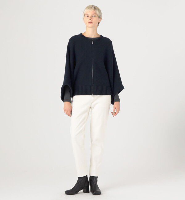 GALERIE VIE「スコットランドウール ジップアップカーディガン」|ニット・セーター|