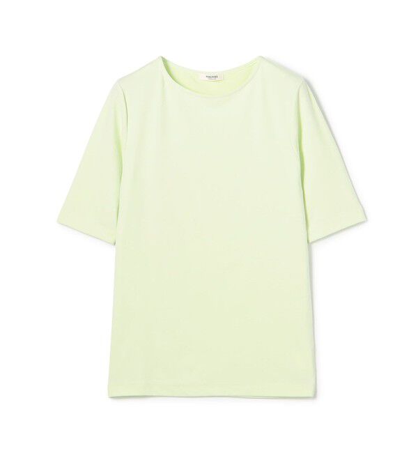 MACPHEE「ベロアジャージー ハーフスリーブプルオーバー」|Tシャツ・カットソー|51 ライトグリーン