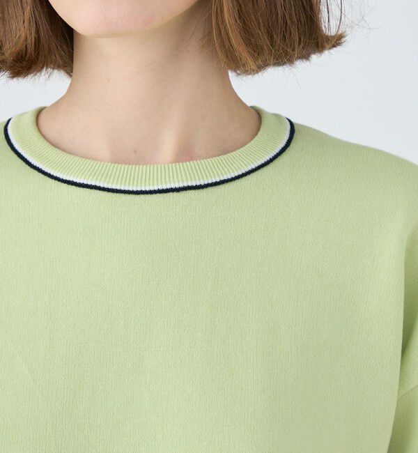 MACPHEE「ドライコットン クルーネックプルオーバー」|ニット・セーター|