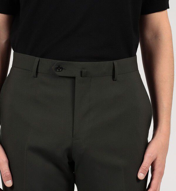 TOMORROWLAND MENS「Super130'sウール ノープリーツ スリムスラックス DRAGO」|スラックス|