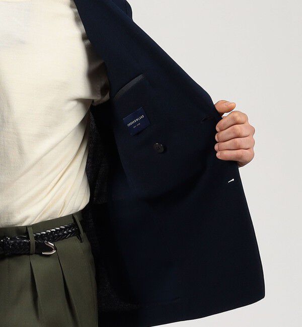 TOMORROWLAND MENS「コットンダブルニット ダブルブレステッド6Bブレザー DONDY」|テーラードジャケット|