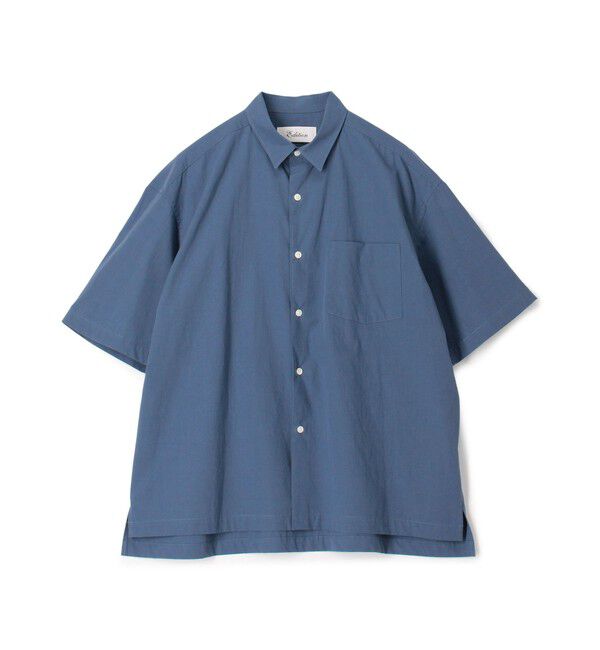 Edition「オーガニックタイプライターハーフスリーブシャツ」|シャツ・ブラウス|65 ブルー