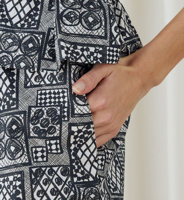 DES PRES「パッチワークレースプリント フリルストレートパンツ」|その他|