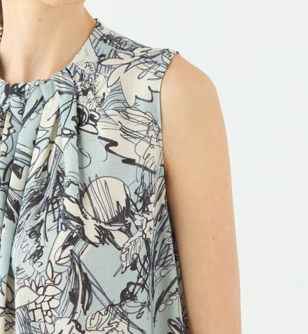 TOMORROWLAND collection「トードリリープリント タック＆ギャザーワンピース」|ワンピース|