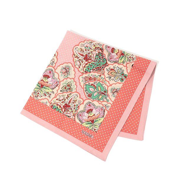 SOULEIADO「SOULEIADO コットンプリント バンダナ」|バンダナ・スカーフ|34 ピンク系