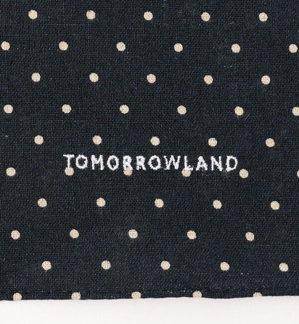 TOMORROWLAND GOODS「TOMORROWLAND コットンリネン ドットハンカチ」|ハンカチ|