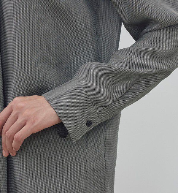 DES PRES「レーヨンマイクロハウンドトゥース ボウタイドレスブラウス」|シャツ・ブラウス|