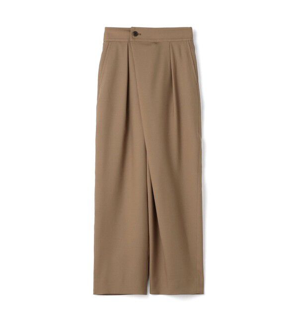 CABaN「ウールトロピカル ラップパンツ」|チノ|45 キャメル