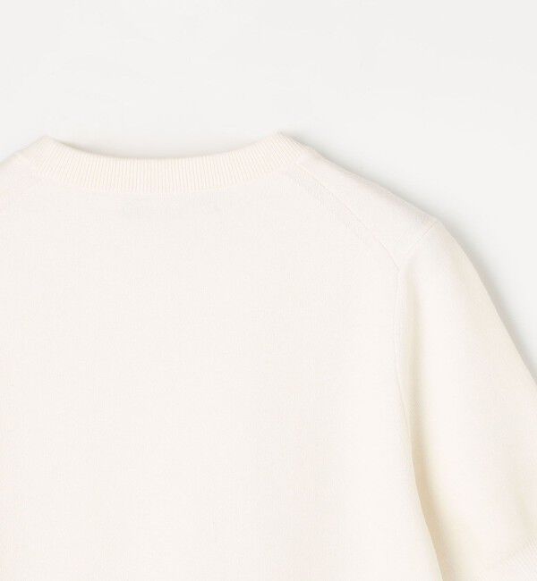 CABaN「コットンカシミヤ クルーネックハーフスリーブプルオーバー」|ニット・セーター|