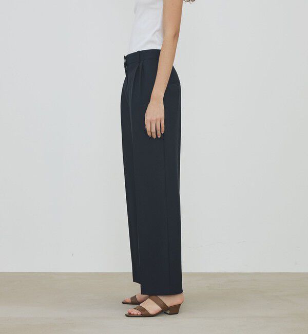 DES PRES「【WEB先行予約】ウールバスケットウェーブ タックワイドパンツ」|スラックス|