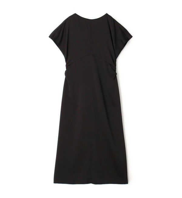 Ballsey「グレースサテン ギャザーワンピース」|ドレス|19 ブラック