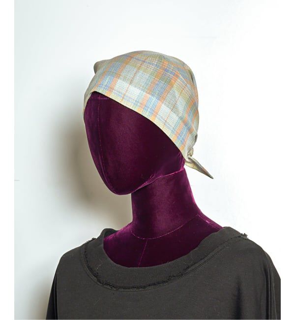  「La Maison de Lyllis 別注 SANKAKU：スカーフ」|バンダナ・スカーフ|ブルー A