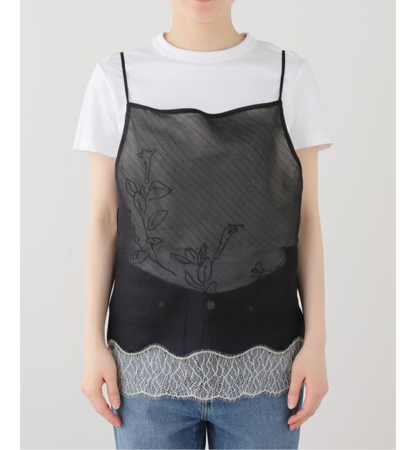  「TANAKA COMBI CAMI TOP ST-263-BKE：キャミブラウス」|シャツ・ブラウス|