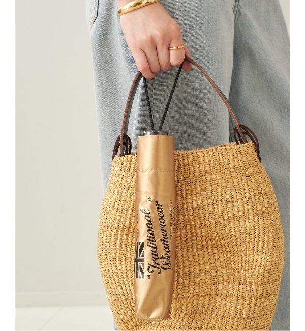 Plage「TRADITIONAL WEATHERWEAR LT WEIGHT UMBRELLA 折りたたみ傘」|傘|ゴールド