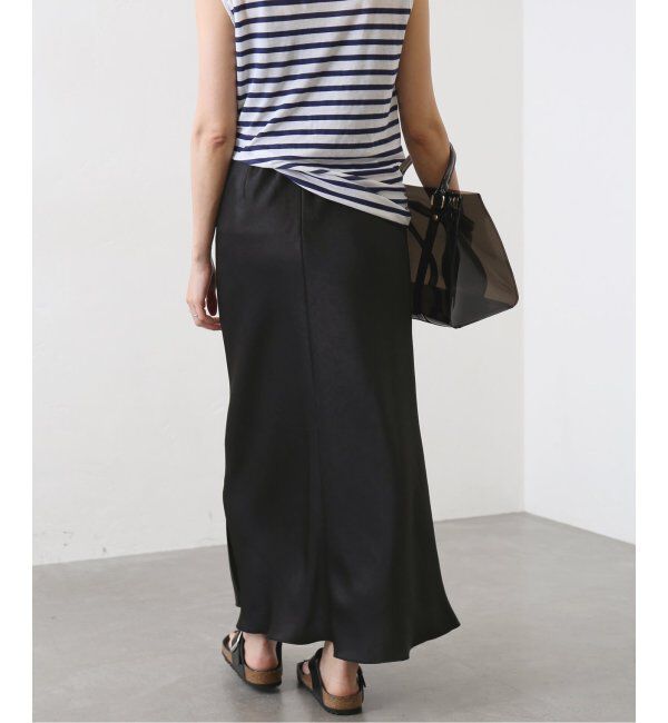 IENA「《追加6》ダブルサテンスカート」|スカート|