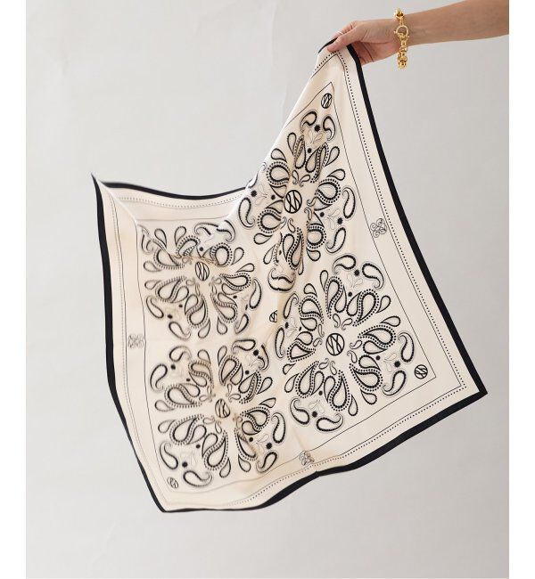 VERMEIL par iena「Le Scarf（レ スカーフ）Paisley 65x65 GRAND PAISLEY SCARF」|バンダナ・スカーフ|ナチュラル
